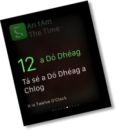 Greann Gaeilge Apple Watch app face